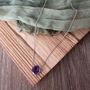 Judith Ripka Necklace with Purple Gemstone